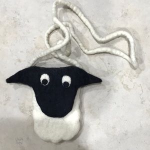 Sheep wool purse from Ireland